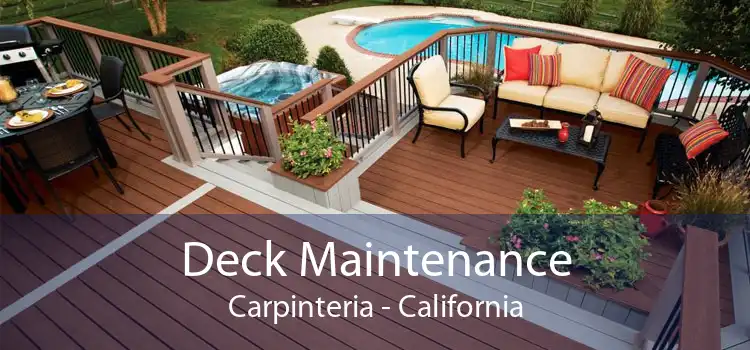 Deck Maintenance Carpinteria - California