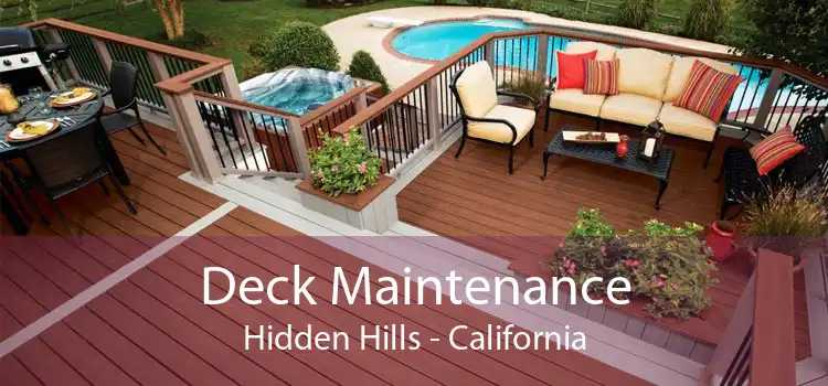 Deck Maintenance Hidden Hills - California