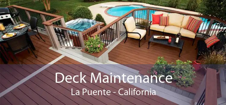 Deck Maintenance La Puente - California