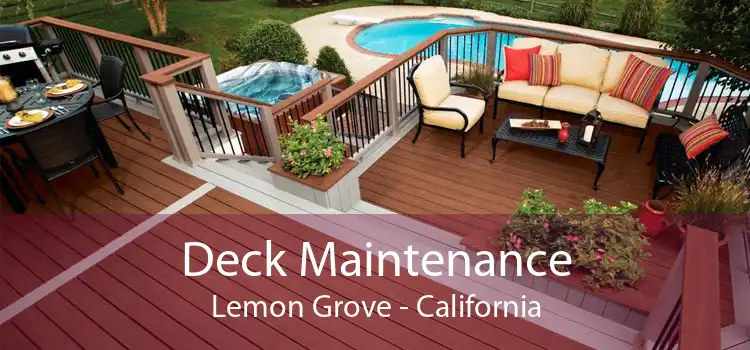 Deck Maintenance Lemon Grove - California
