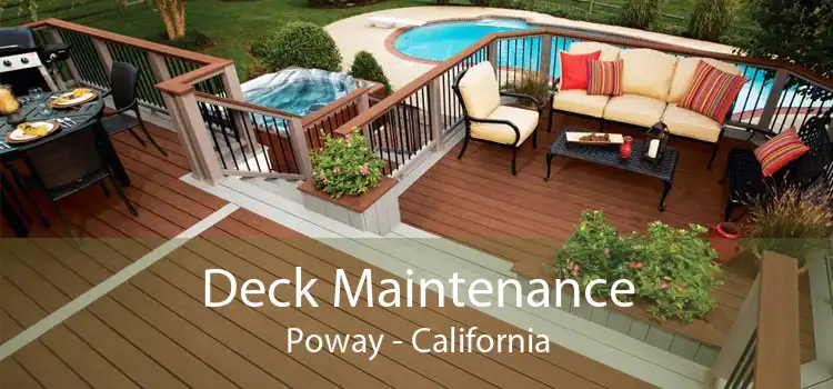 Deck Maintenance Poway - California