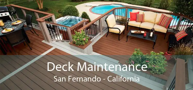 Deck Maintenance San Fernando - California