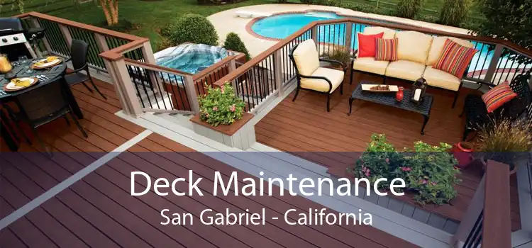 Deck Maintenance San Gabriel - California
