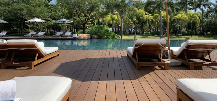 Wood Pool Decking in Lake Forest, CA